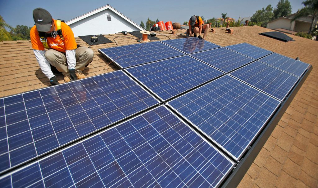 solar panel instalation